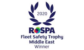 RoSPA Fleet Safety Trophy Award 2020 - Middle East